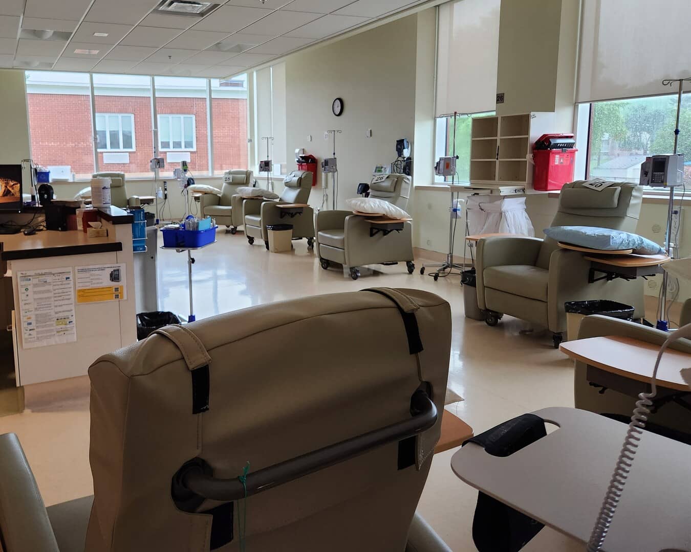 La salle de traitement au Centre de cancérologie de Gatineau